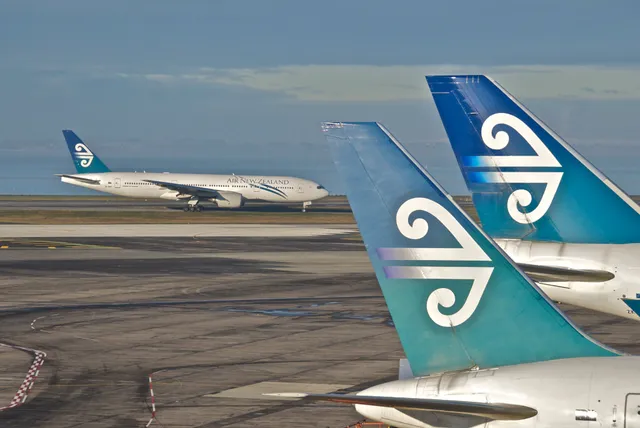 Air NZ planes at Auckland International Airport